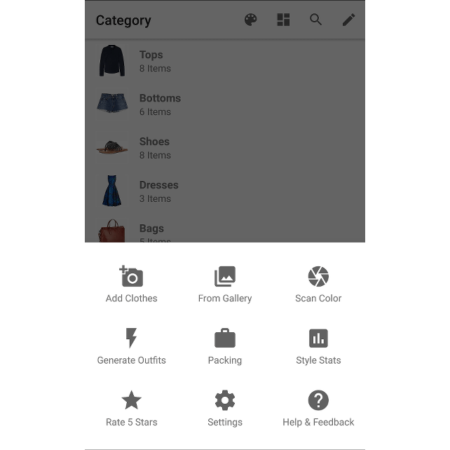 Menu Bottom Bar